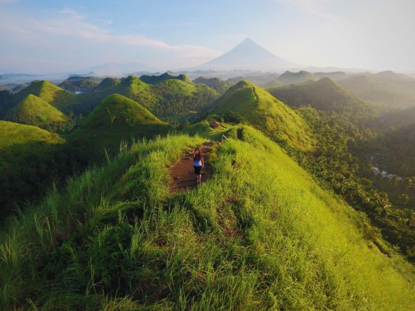 mountain tops in the Philippines