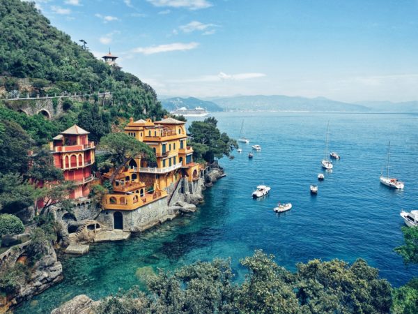 Scenery of Portofino, Italy coast