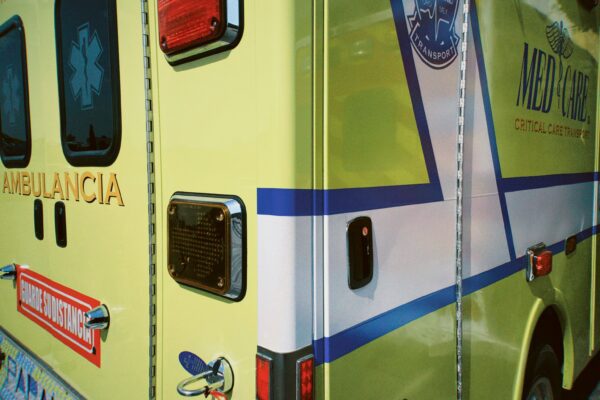 Canadian yellow ambulance