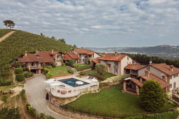 large villa overlooking landscape