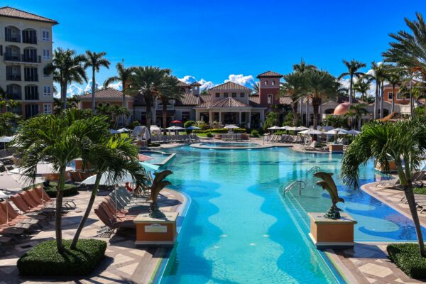resort pool in Turks and Caicos
